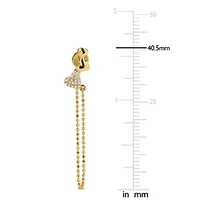 Diamond Earrings in 14k Yellow Gold