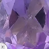1/10 ct. t.w. Diamond and Amethyst Earrings in Sterling Silver