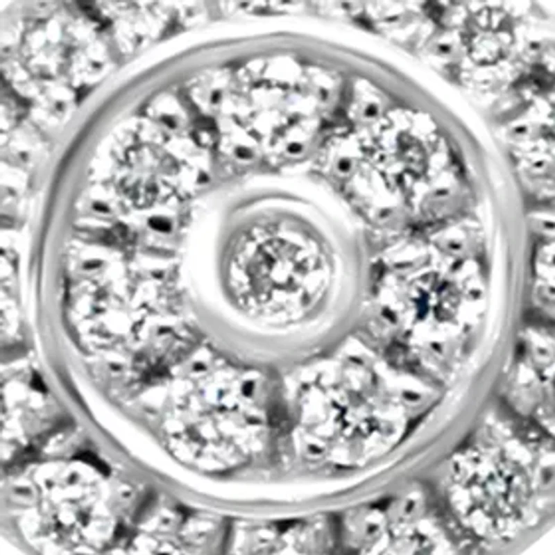 Diamond Earrings in Sterling Silver 