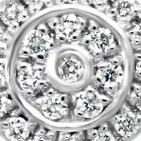 Diamond Earrings in Sterling Silver 