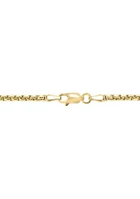 Men's Sterling Silver/Gold-Plated Diamond and Onyx Pendant 