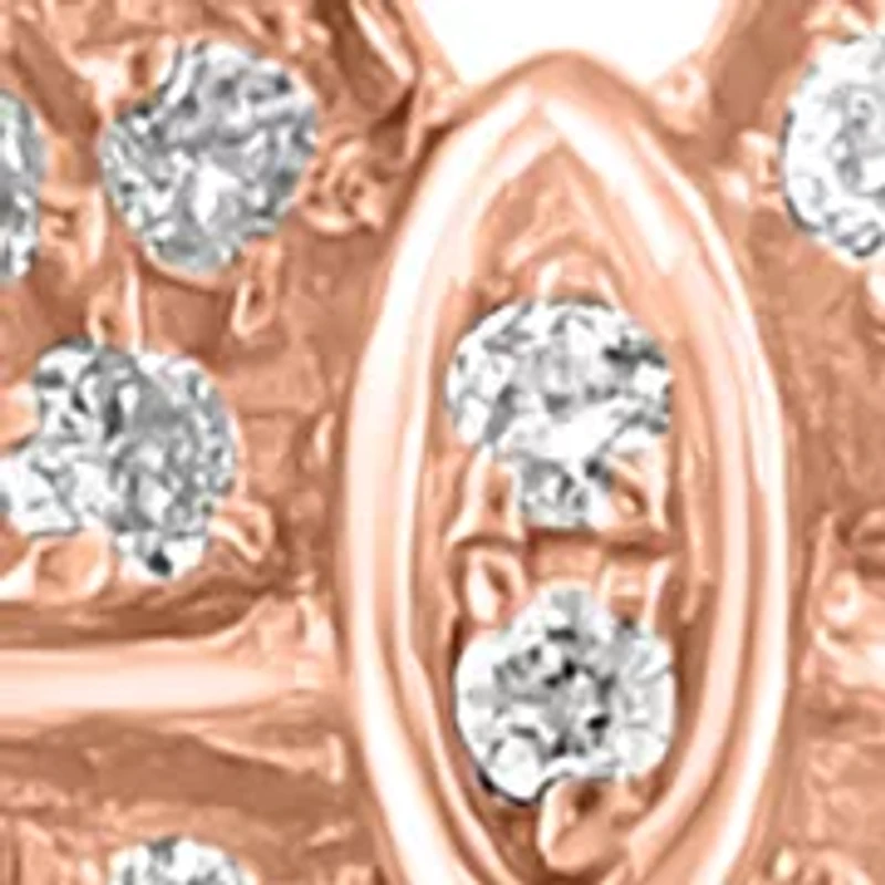 Gold Plated Over Sterling Silver Diamond Pendant