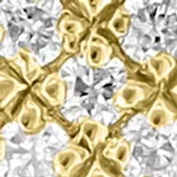 Gold Plated Over Sterling Silver Diamond Pendant