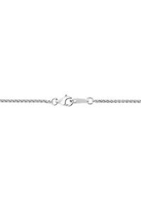Diamond and Citrine Pendant Necklace in Sterling Silver and 14K Yellow Gold