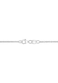 Diamond Cross Pendant Necklace in Sterling Silver