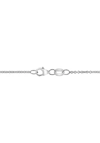 1/10 ct. t.w. Diamond Square Pendant Necklace in Sterling Silver