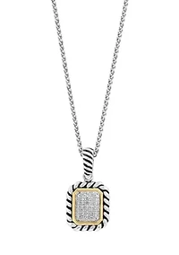 1/ ct. t.w. Diamond Pendant Necklace in Sterling Silver