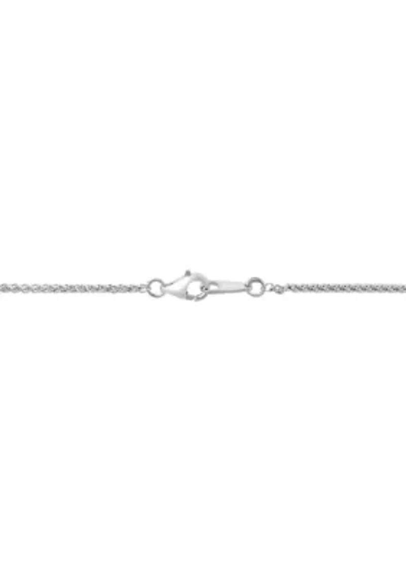 1/ ct. t.w. Diamond Pendant Necklace in Sterling Silver