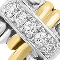 Diamond Cross Pendant Necklace in Sterling Silver