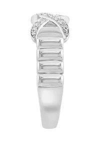 Sterling Silver Diamond Ring