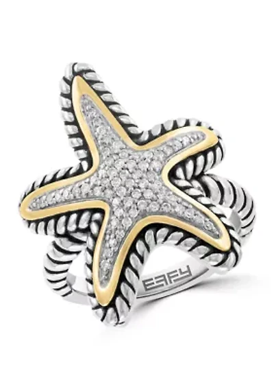 Two Tone Diamond Ring