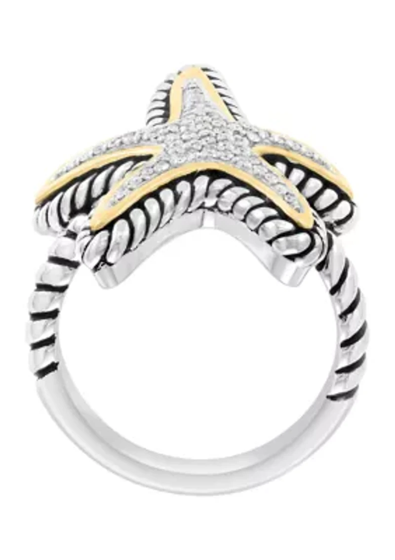 Two Tone Diamond Ring