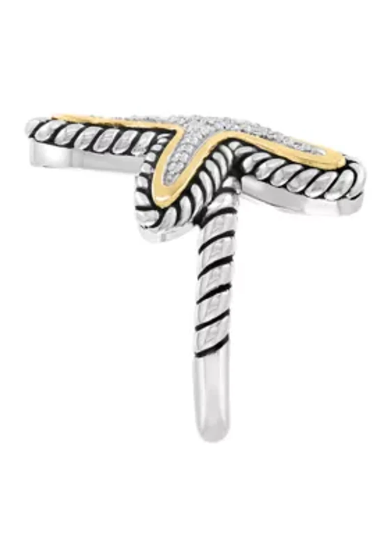 Two Tone Diamond Ring