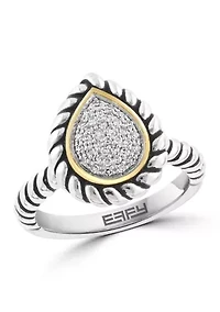 Sterling Silver Diamond Ring