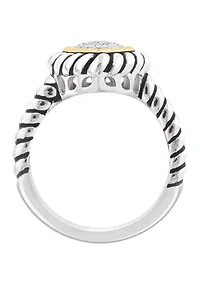 Sterling Silver Diamond Ring