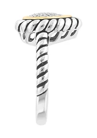 Sterling Silver Diamond Ring