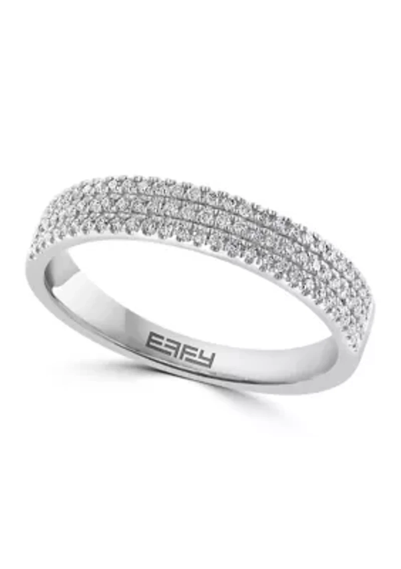 Sterling Silver Diamond Ring