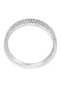 Sterling Silver Diamond Ring