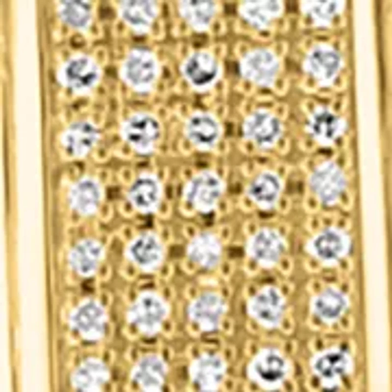 Men's Gold-Plated Sterling Silver Diamond Bracelet 