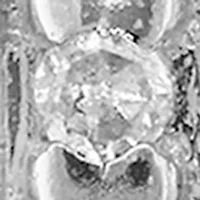 Diamond Hoop Earrings set in Sterling Silver