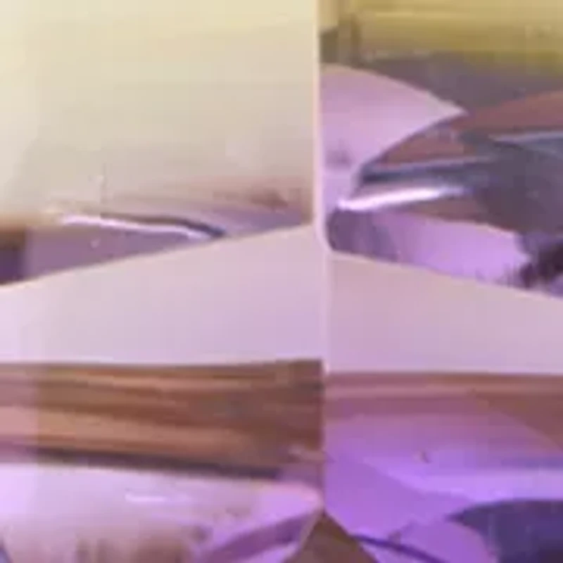 Diamond and Ametrine Earrings set in 14K Yellow Gold