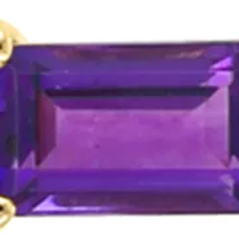 Diamond, Amethyst, Blue Topaz, Citrine Necklace in 14K Yellow Gold