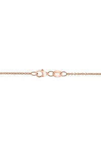 1/6 ct t.w. Diamond, 2.7 ct. t.w. Opal Pendant Necklace in 14K Rose Gold