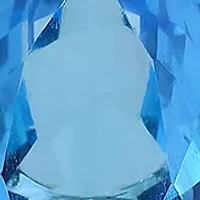 Diamond Blue Topaz Pendant Necklace in 14K Yellow Gold