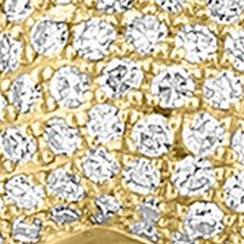 14K Yellow Gold Diamond Freshwater Pearl Pendant Necklace 