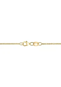 1/4 ct. t.w. Diamond and Citrine Pendant Necklace in 14K Yellow Gold