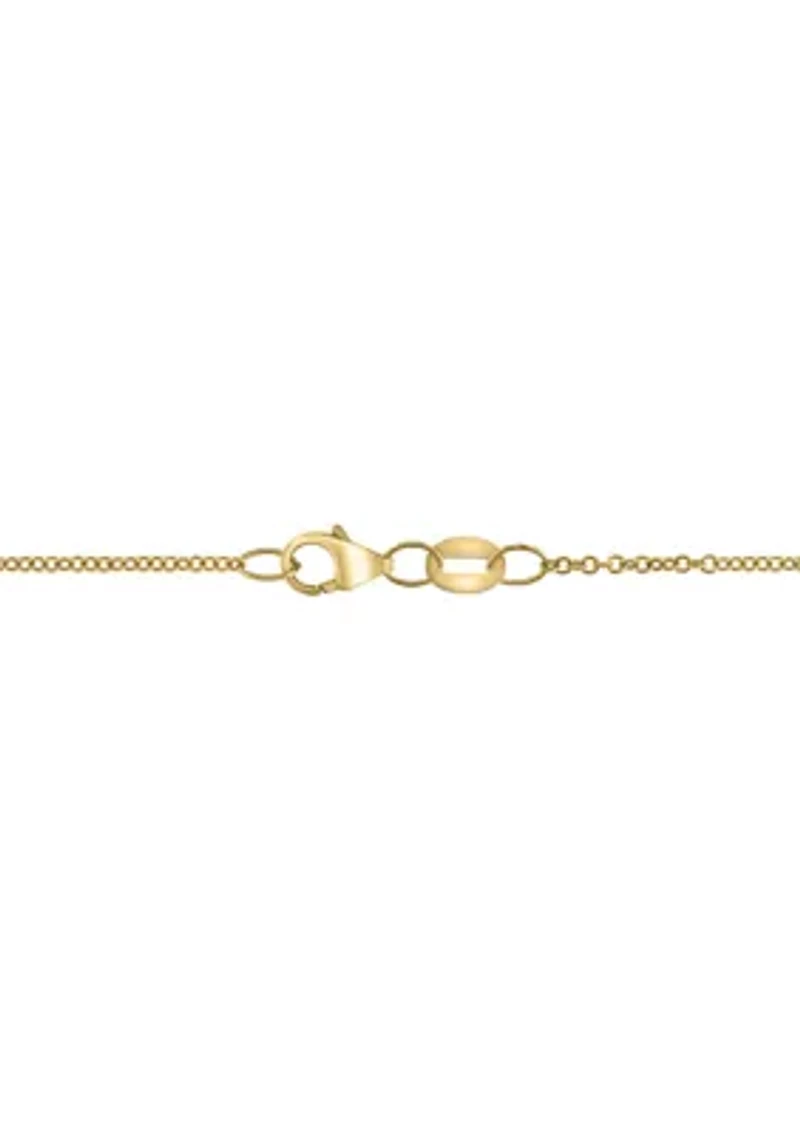Diamond, Turquoise Turtle Pendant Necklace in 14k Yellow Gold