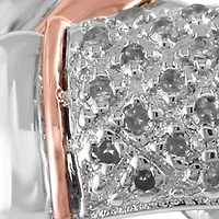 1/6 ct. t.w. Diamond Ring in 925 Sterling Silver and 14k Rose Gold