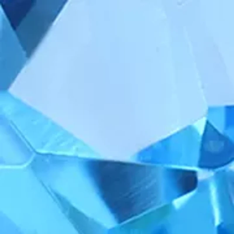 Diamond Blue Topaz Ring in 14K Yellow Gold