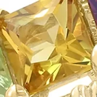 Diamond and Multi Gemstone Ring in 14K Yellow Gold