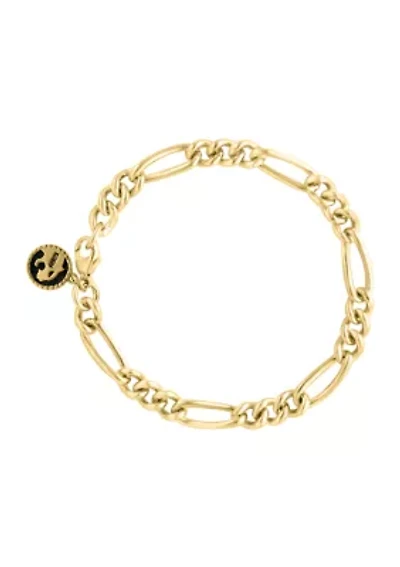 Men's Figaro Bracelet in Gold Over Sterling Silver