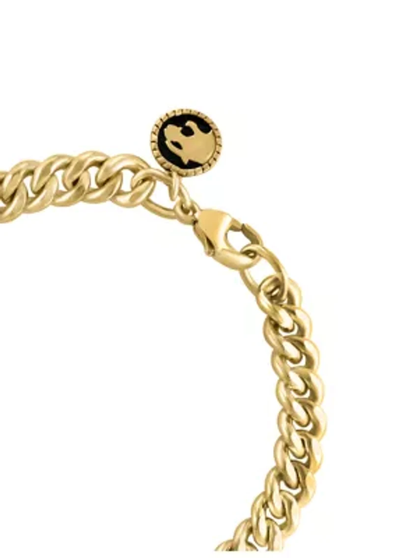 Men's 8.5" Bracelet in Gold Over Sterling Silver