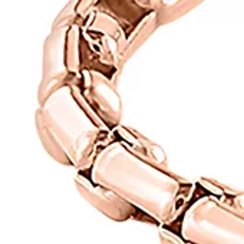 Men's Plated Bracelet in Rose Gold over Sterling Silver
