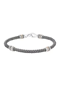Bracelet in Sterling Silver and 18k Yellow Gold 