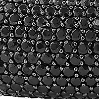 Men's Black Spinel Bracelet in Sterling Silver