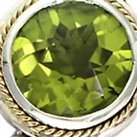 Amethyst, Blue Topaz, Citrine, Smoky Quartz, Garnet, Peridot Bracelet in Sterling Silver and 18K Yellow Gold