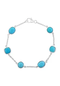 Turquoise Bracelet in Sterling Silver
