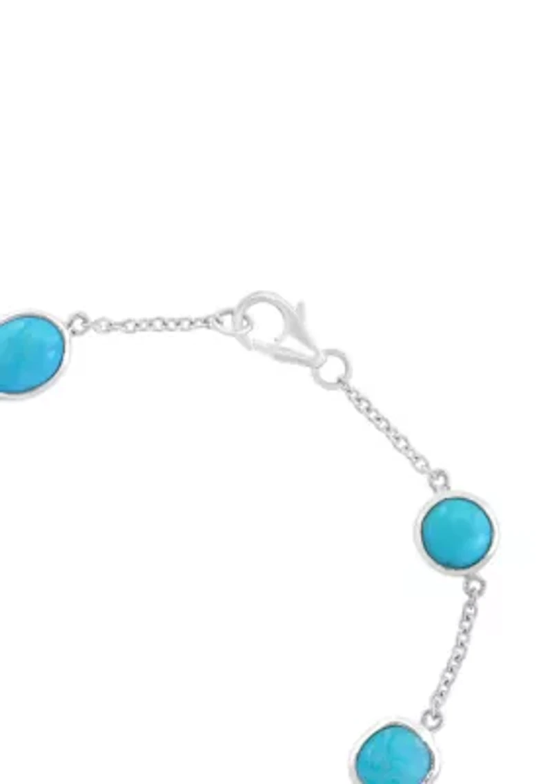 Turquoise Bracelet in Sterling Silver