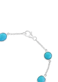 Turquoise Bracelet in Sterling Silver