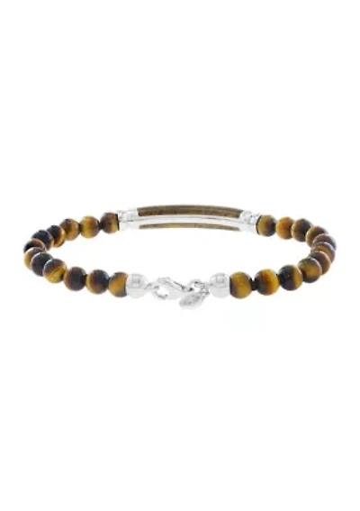 Tiger Eye Bracelet in Sterling Silver
