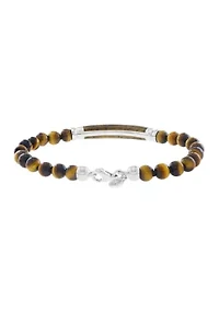 Tiger Eye Bracelet in Sterling Silver