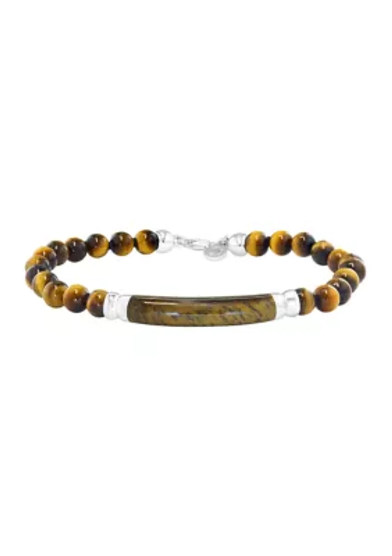 Tiger Eye Bracelet in Sterling Silver