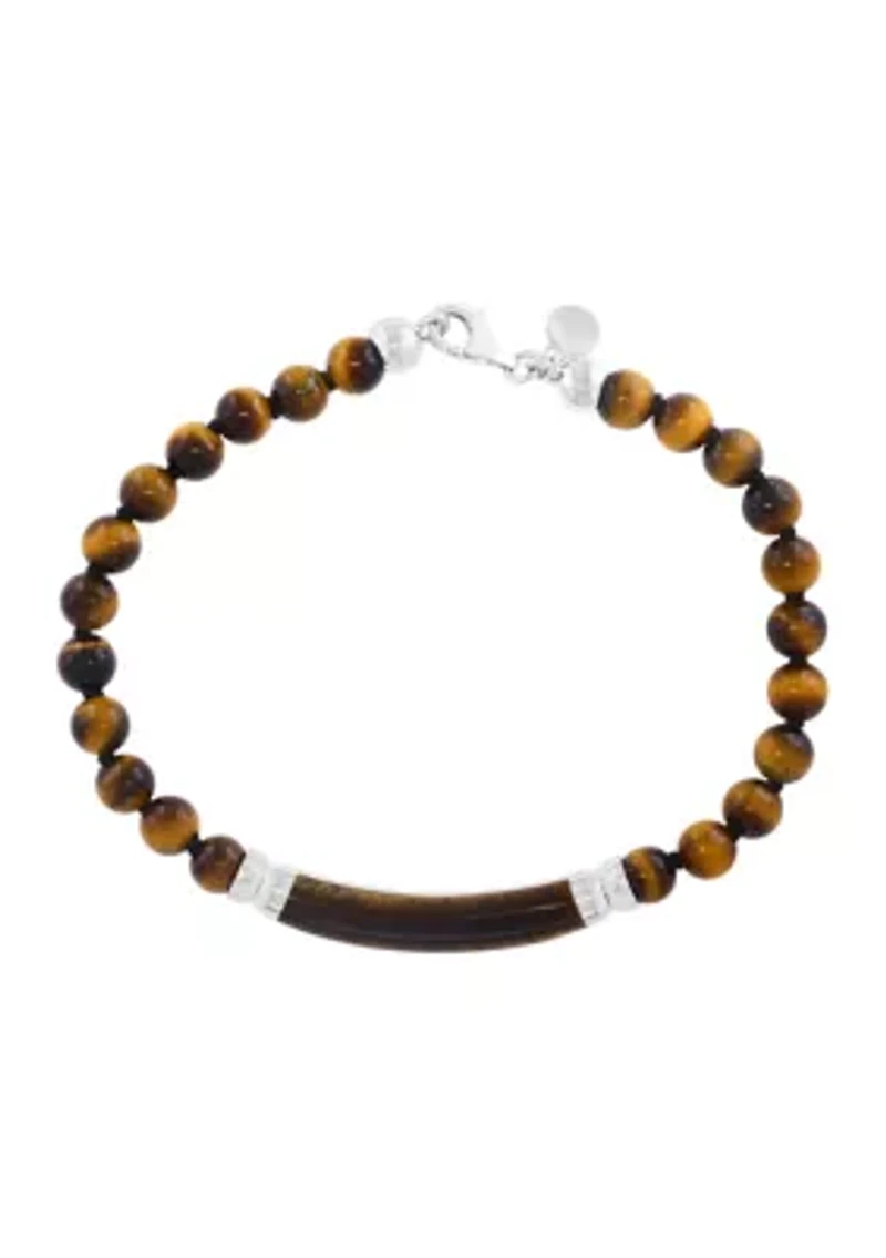 Tiger Eye Bracelet in Sterling Silver