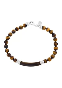 Tiger Eye Bracelet in Sterling Silver