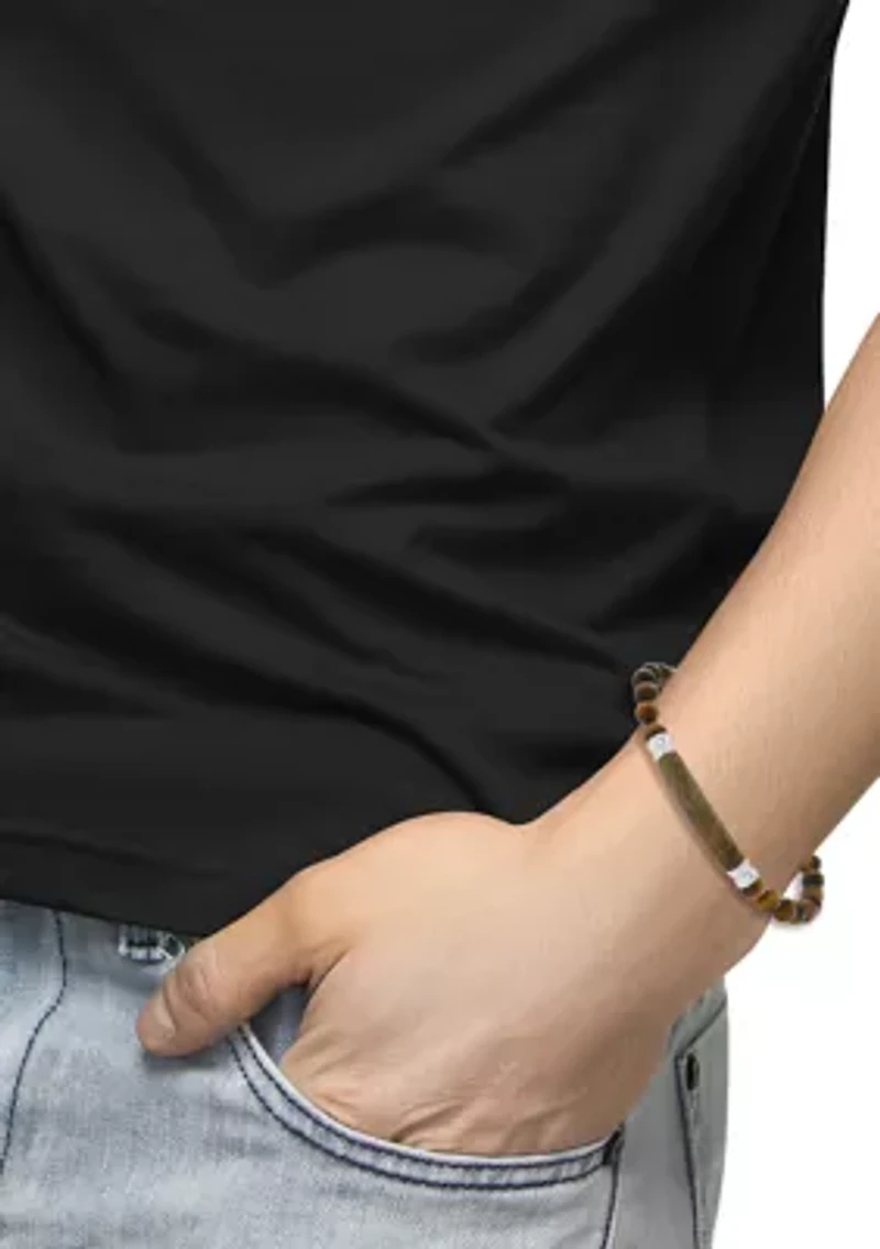 Tiger Eye Bracelet in Sterling Silver