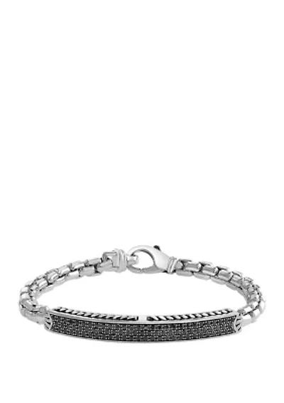 Men's 5.0 ct. t.w. Black Sapphire Bracelet in Sterling Silver